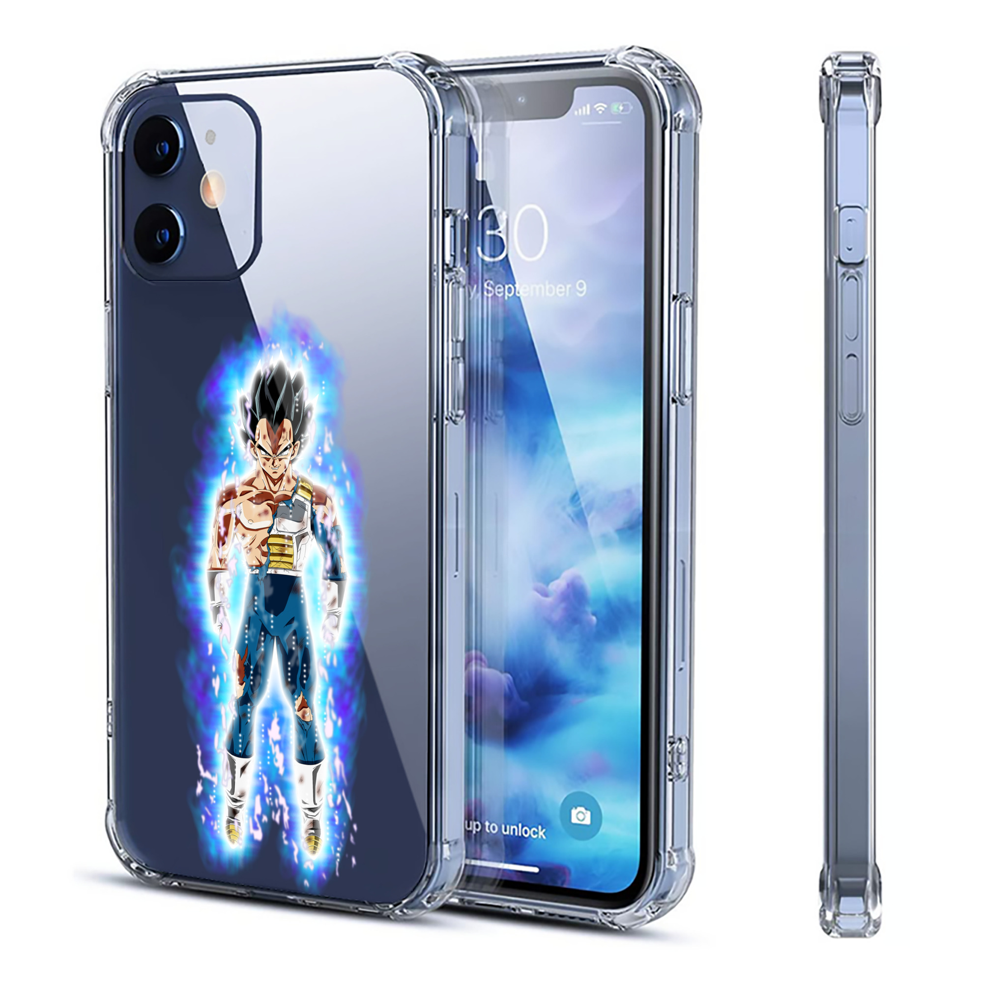 （画像用） ドラゴンボール ベジータ四世（Bejīta Yonsei）DRAGON BALL Vegeta IV 【iPhone 12シリーズ対応】透明スマホケース（クリアソフトケース）